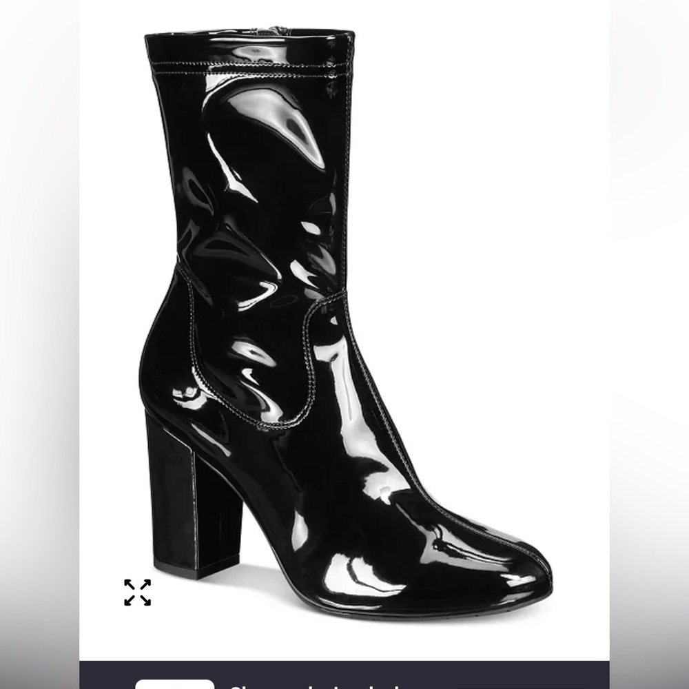 KENNETH COLE PATENT LEATHER BOOTS